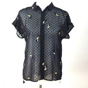 A New Day sheer Tucán top